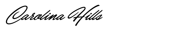 Carolina Hills font preview